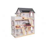 Drevený domček pre bábiky Luna - biely